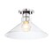 Designers Fountain Leena 14 in. 1-Light Polished Nickel Modern Semi Flush Mount with Clear Glass Shade for Bedrooms D307M-SF-PN - alternate 8